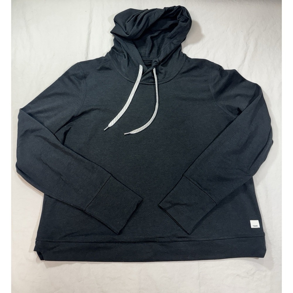 Vuori Hoodie Women's L Grey Halo Essential Performance Athliesure Pullover